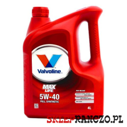 OLEJ VALVOLINE MAXLIFE SYNTHETIC 5W40 4L