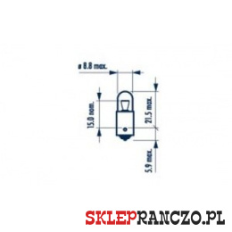 ŻARÓWKA 12V 4W T4W RB233