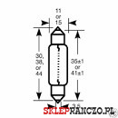 ŻARÓWKA 12V 5W 11X38 CW5 RB239