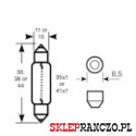 ŻARÓWKA 12V 5W 11X38 CW5 RB239
