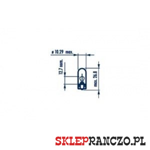 ŻARÓWKA 12V 5W WY5W POMARAŃCZOWA RB501A
