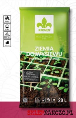 ZIEMIA DO WYSIEWU I PIKOWANIA 20L sklepranczo.pl